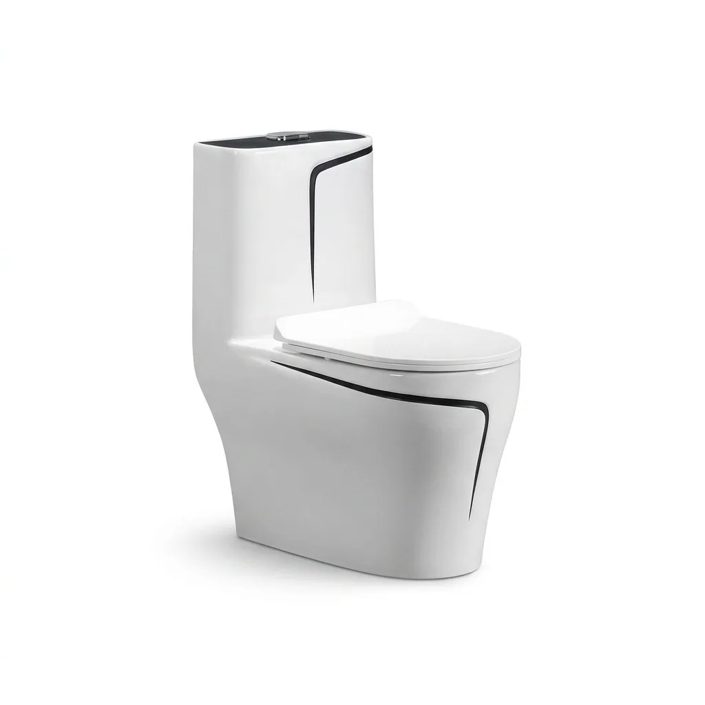 Унитаз-моноблок ALROSSA 8072BL, горизонтальный выпуск