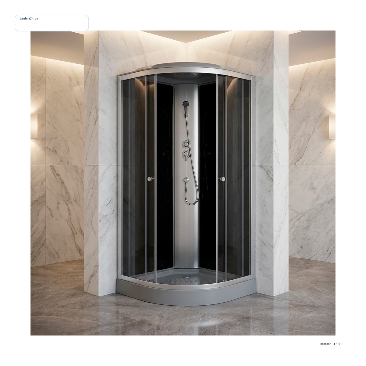 Душевая кабина Gloria BC103G 90×90 см, низкий поддон — Фото 1