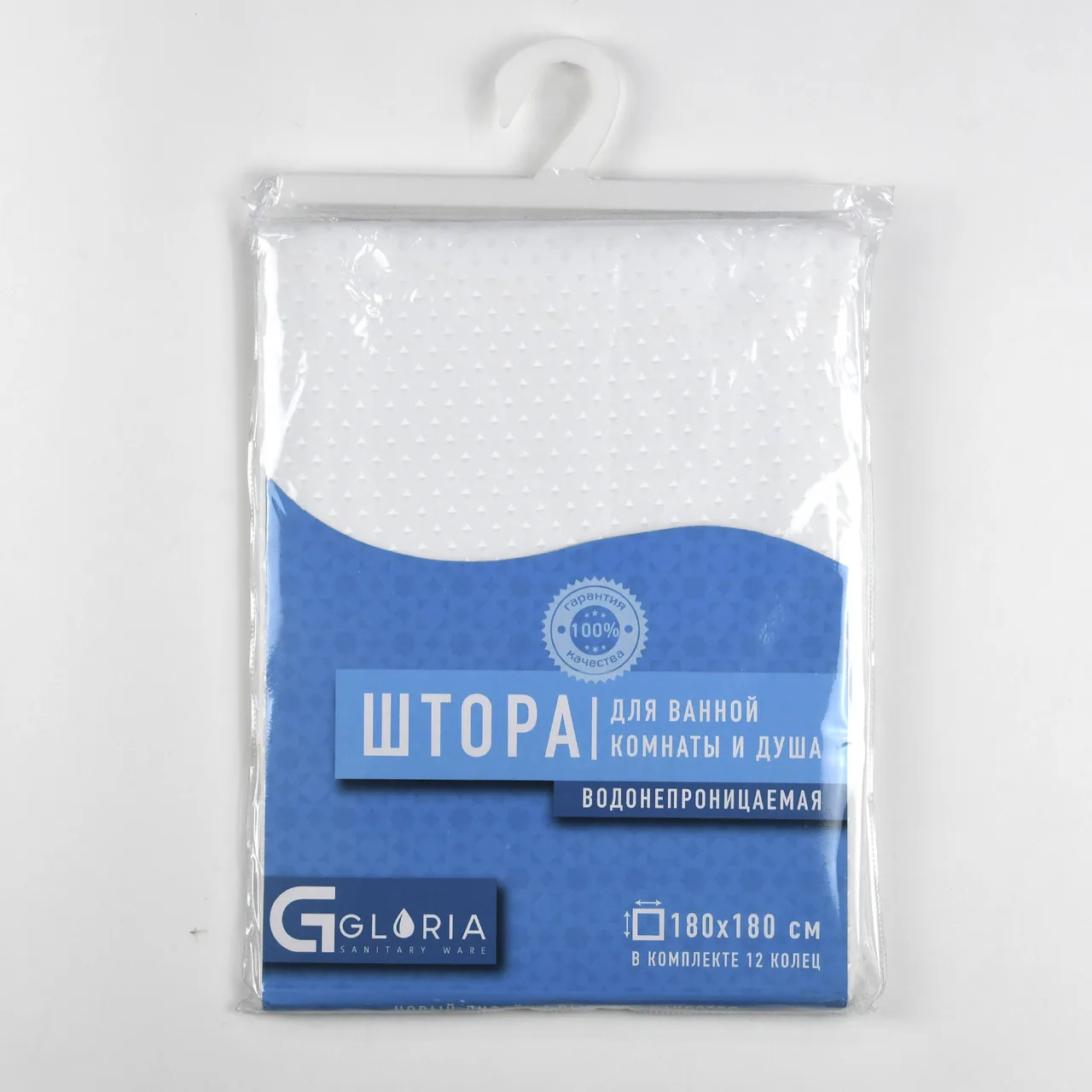 Шторка для ванной Gloria GL273W, белый